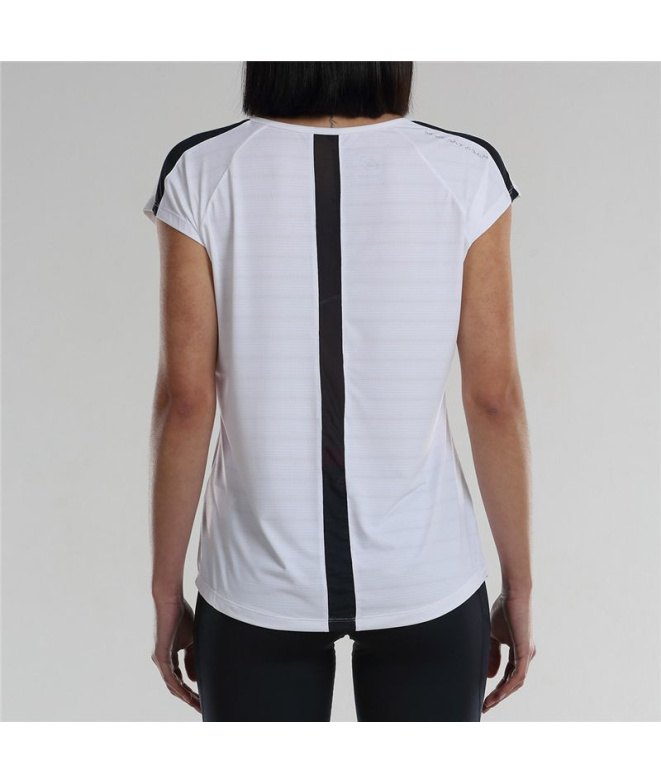 Camiseta de Pádel Bullpadel Usier Blanco Mujer