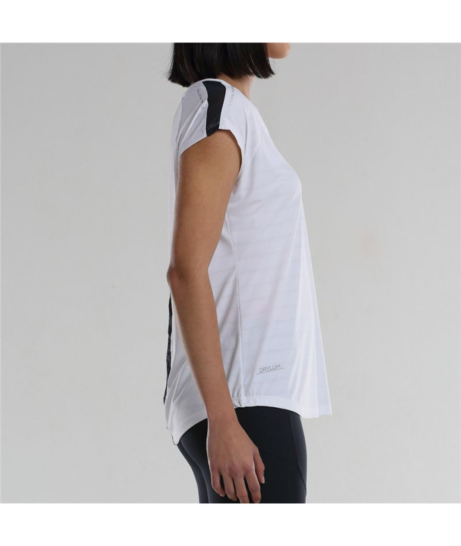 Camiseta de Pádel Bullpadel Usier Branco Mulher