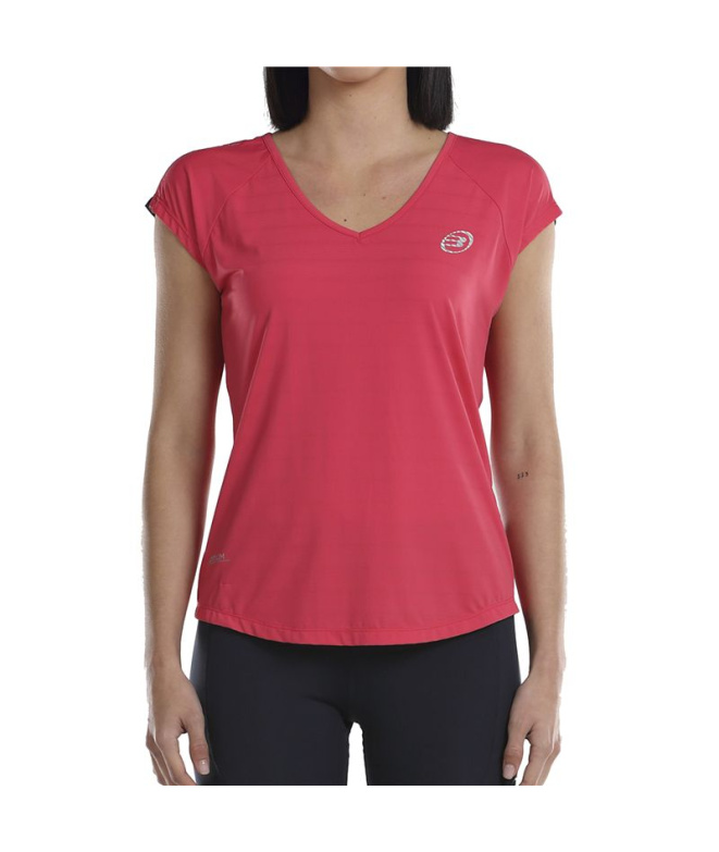 T-shirt de Pádel Bullpadel Usier Frambuesa Femme