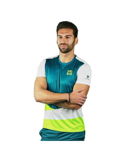 Camiseta de pádel Cartri Lukman verde Homem