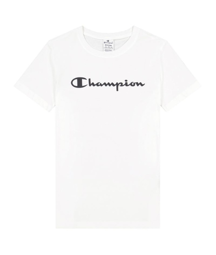 T-shirt Champion Big Script Logo W Blanc