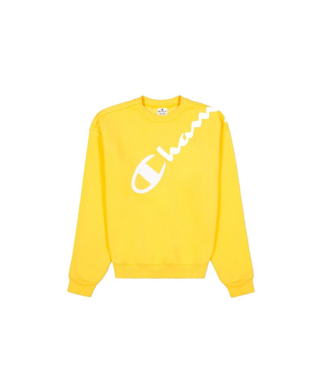 T-shirt Champion Crewneck Jaune Femme