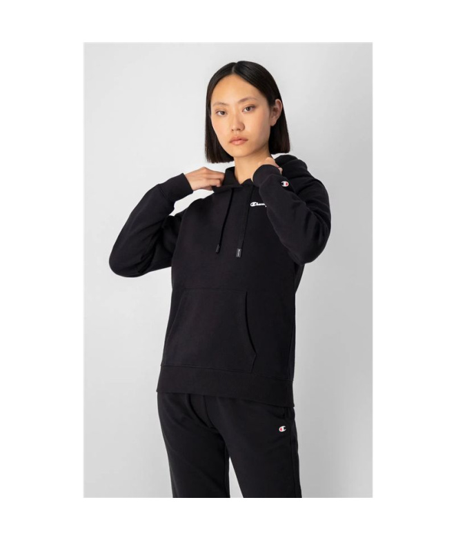 Moletom Champion Hoodie Mulher Preto