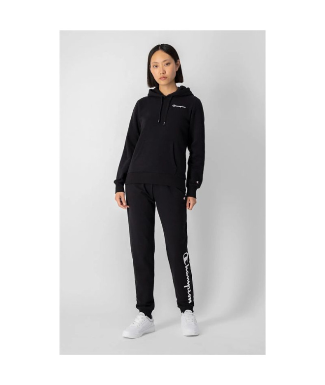 Moletom Champion Hoodie Mulher Preto