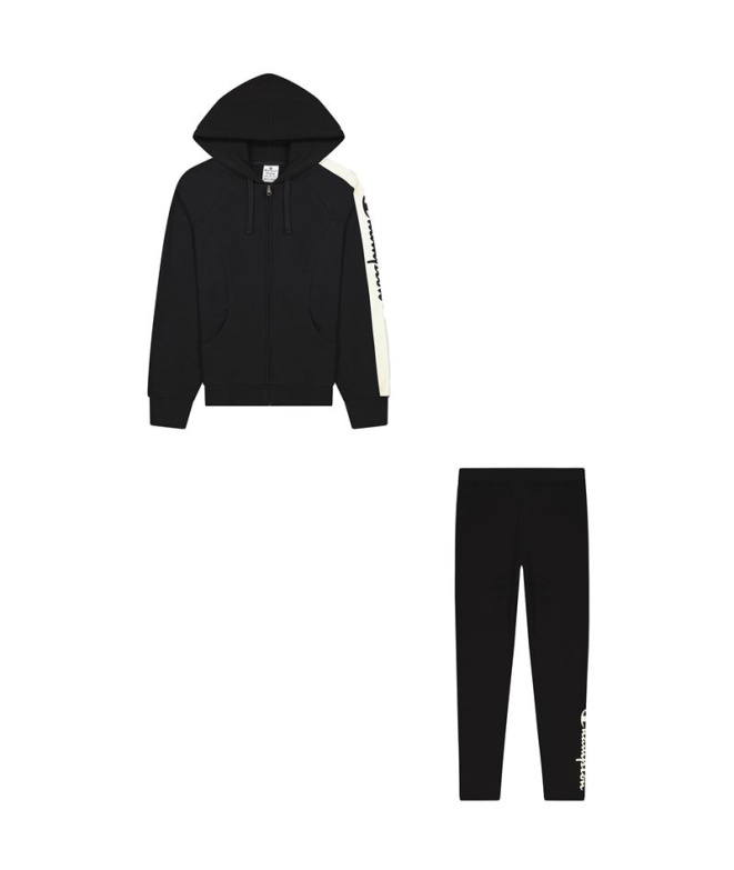 Conjunto Champion Sweatsuit Mulher Black