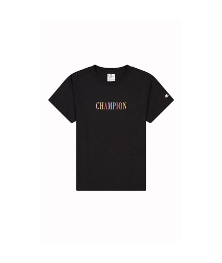 Camiseta Champion Crewneck Croptop Preto Mulher