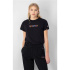 Camiseta Champion Crewneck Croptop Preto Mulher