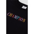 Camiseta Champion Crewneck Croptop Preto Mulher