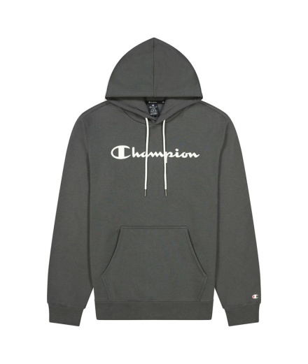 Moletom Champion Impressão do Logotipo Script M Cinza Escuro