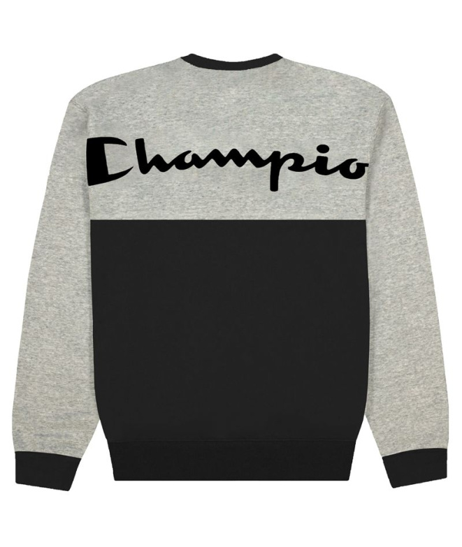 Sweat Champion Imprimé Logo Script Spliced Noir