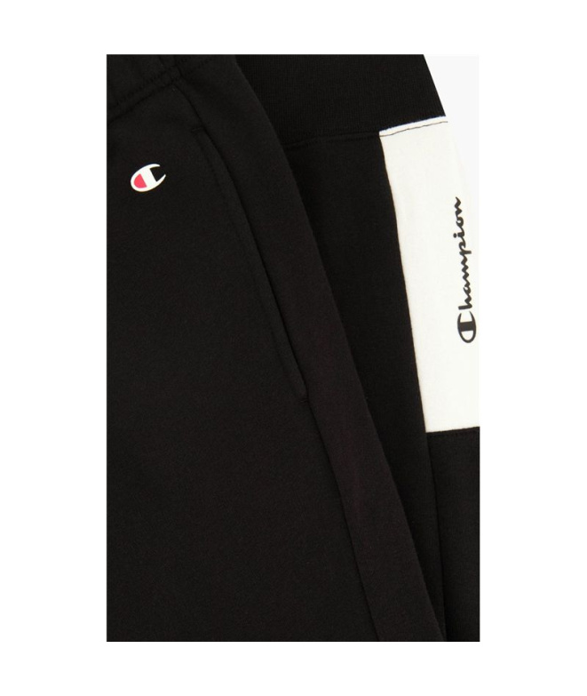 Pantalons Champion Rib Cuff Colour Block M Noir