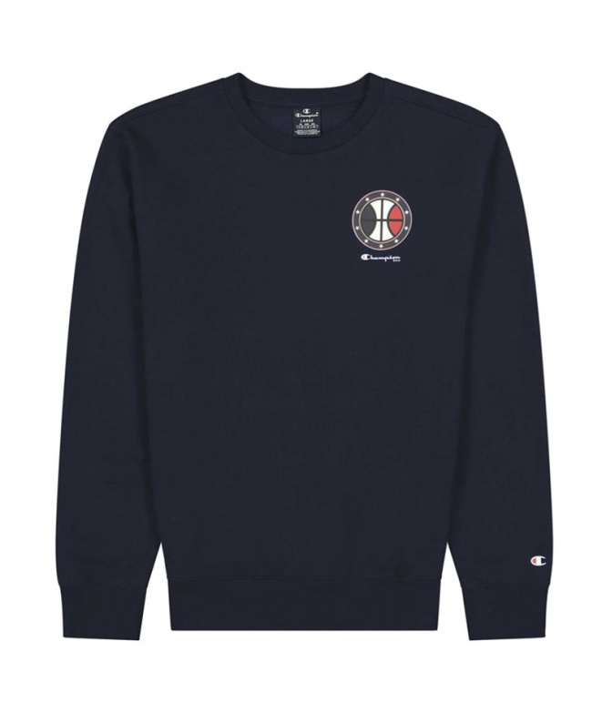 Moletom Champion EUA Crewneck Azul escuro Homem