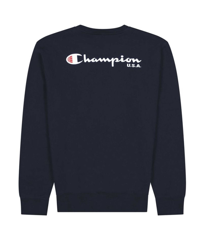 Sweat Champion USA Crewneck Bleu foncé Homme