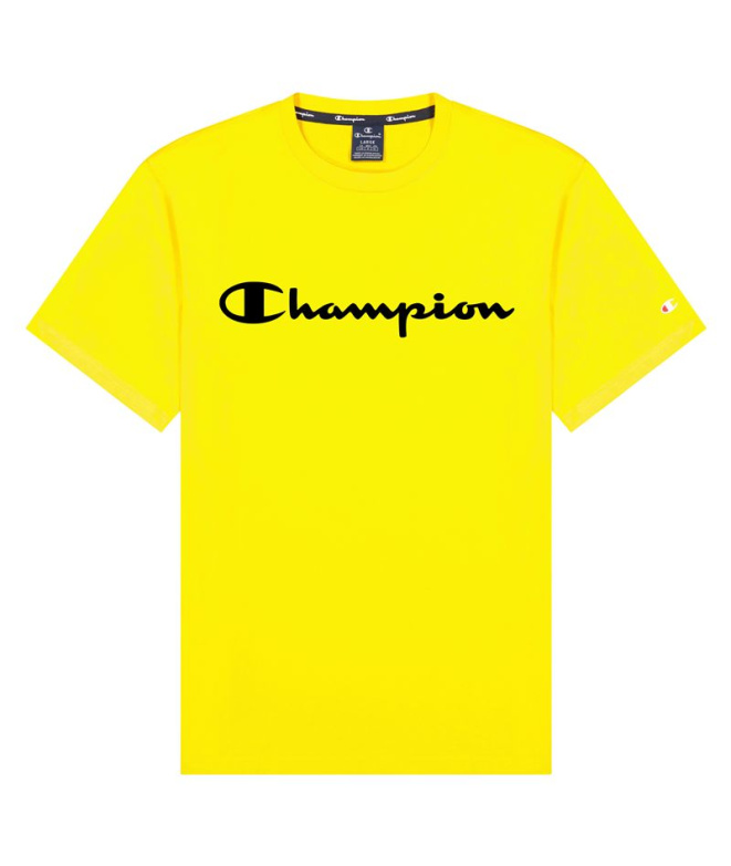 T-shirt Champion T-shirt col rond M Jaune