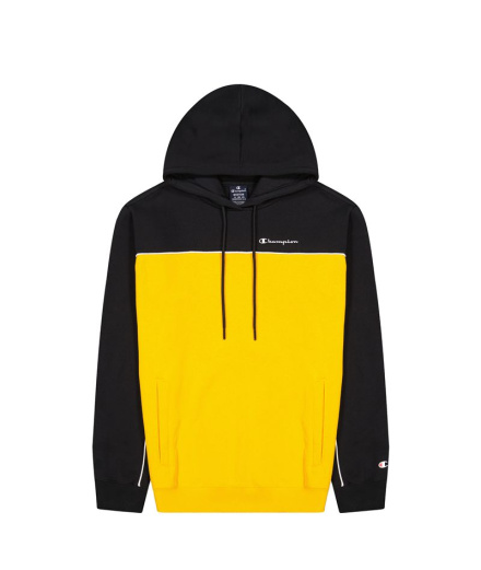 Sweat avec Capuche Champion Pinping Block Homme BK/Jaune