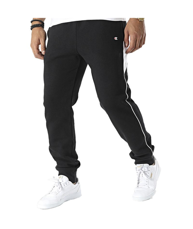 Calça Champion Rib Cuff Homem BK WH