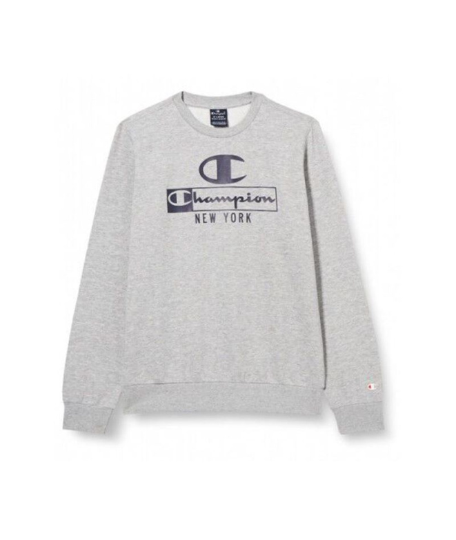 Moletom Champion Camisola de Manga Longa Cinza...