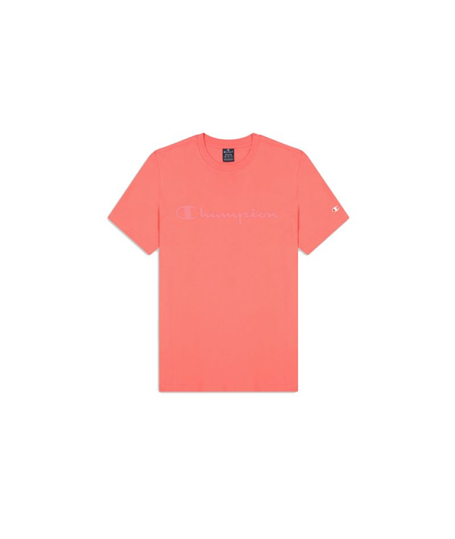 Camiseta Champion Crewneck Rosa Homem