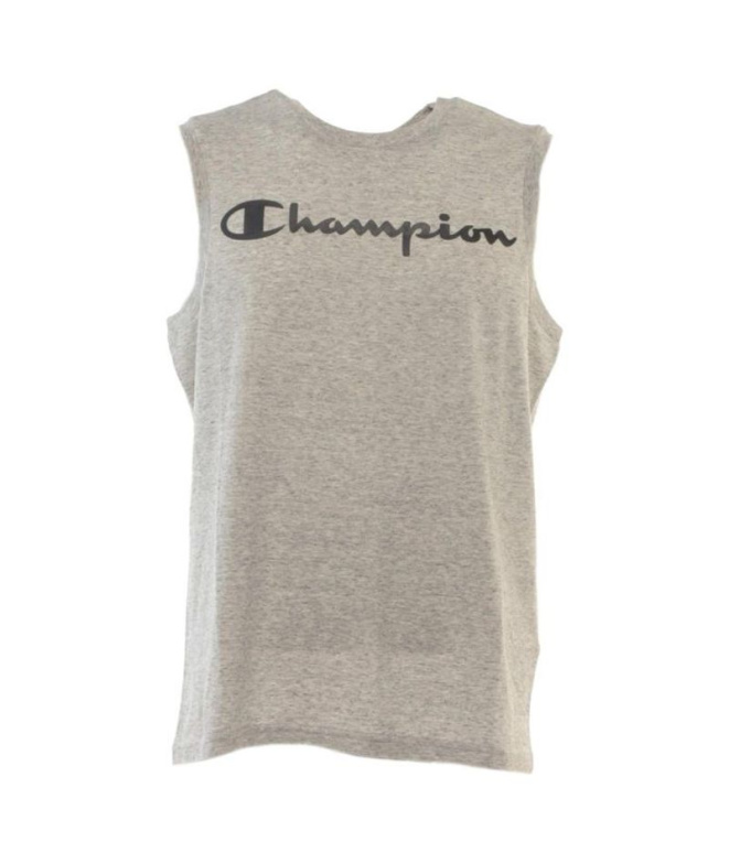 Camiseta Champion Crewneck Cinza Homem