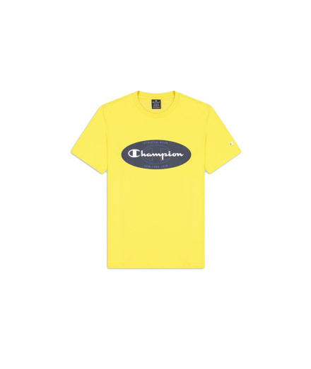 Camiseta Champion Crewneck Amarelo Homem