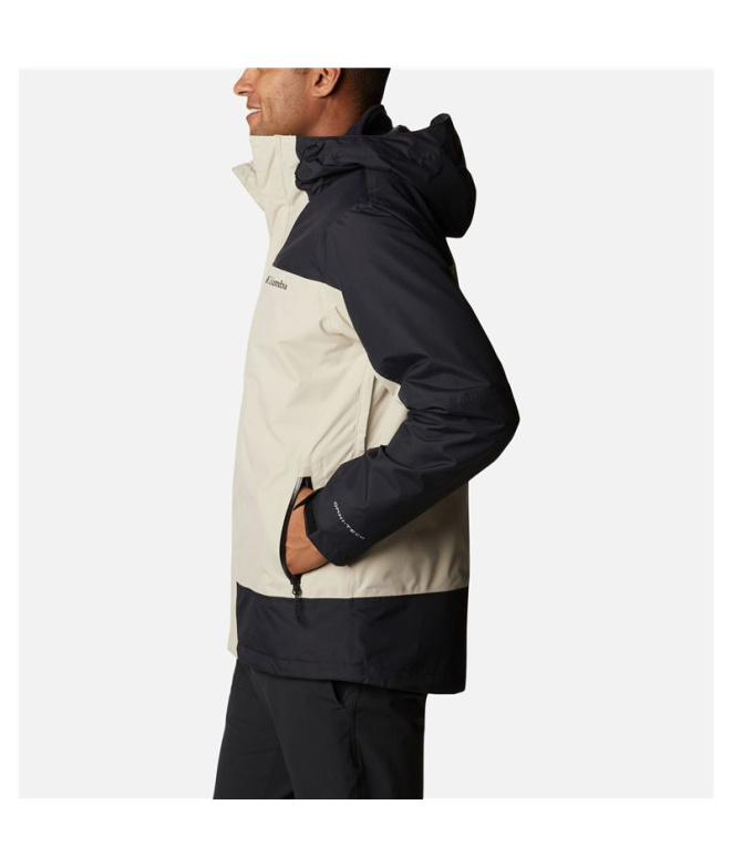 Veste avec Capuche Beige/Noir de montagne...