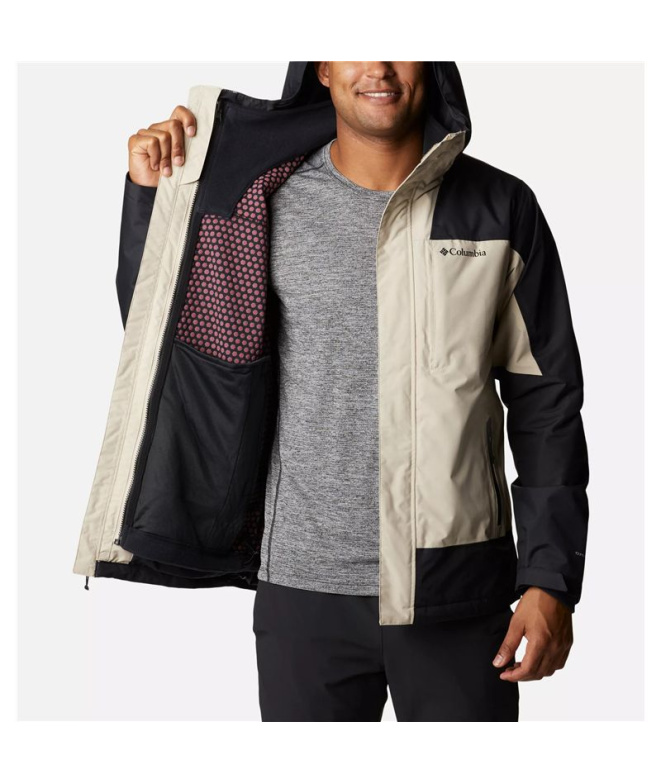 Veste avec Capuche Beige/Noir de montagne...