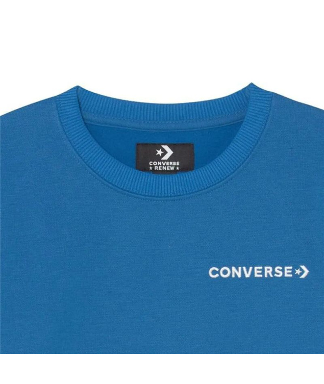 Sweat Converse WordMark Crew bleu Enfant