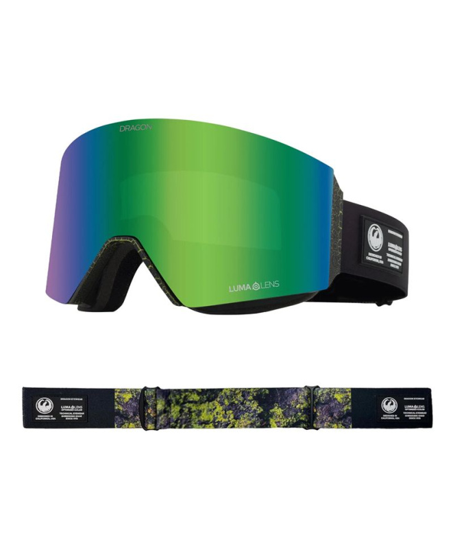Lunettes de snowboard Dragon Rvx Mag Otg Vert