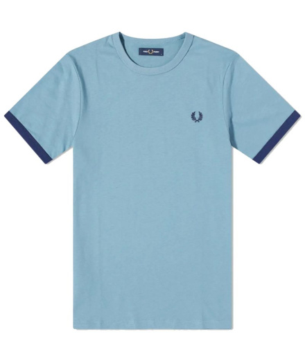 T-shirt Fred Perry Ringer bleu Homme