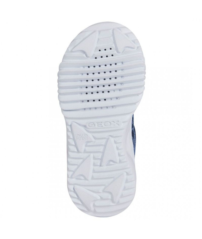 Sapatilhas Geox Assiter azul Menina