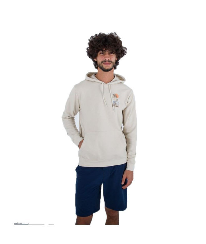 Sweat Hurley 77 beige Homme