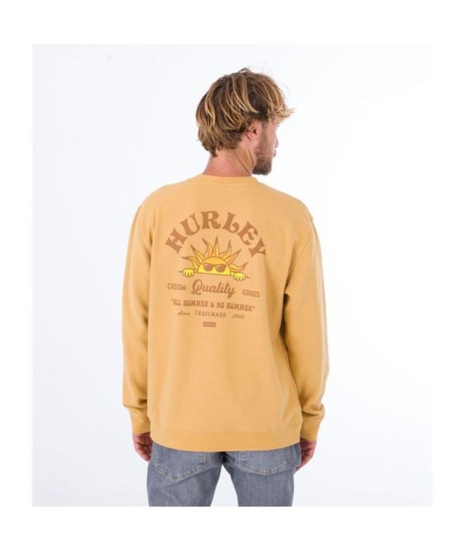 Moletom Hurley No Bummers amarelo Homem