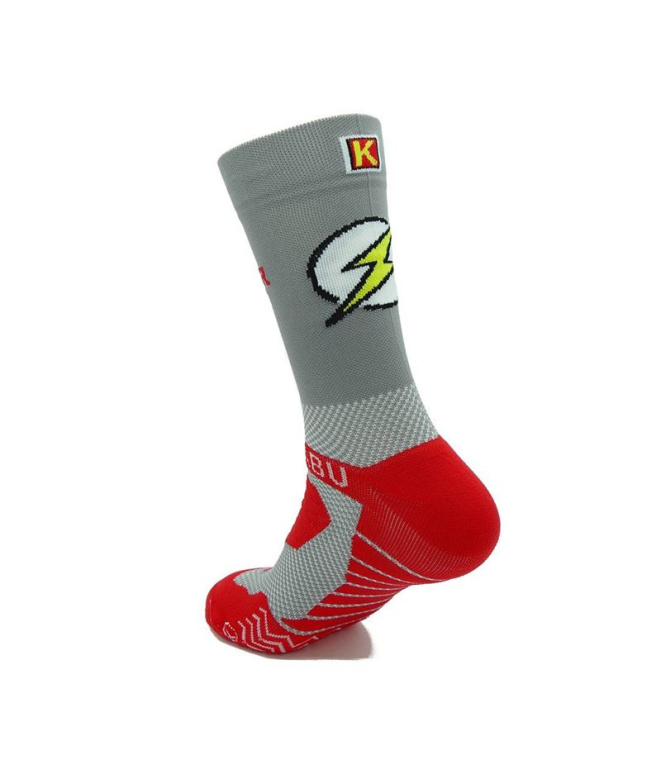 Calcetines Running Kamuabu uper Hero Gris Unisex