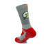 Chaussettes Running Kamuabu super Héros Gris Unisexe