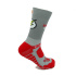 Chaussettes Running Kamuabu super Héros Gris Unisexe