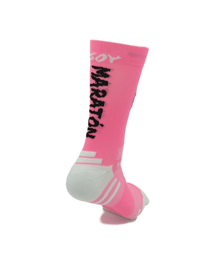 Calcetines Running Kamuabu oy Maraton Rosa Flúor Unisex