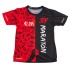 Camiseta de running Kamuabu SoyMaraton preto/vermelho