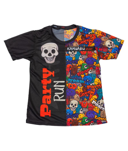 Camiseta Running Kamuabu Partyrun 90Gr Mulher