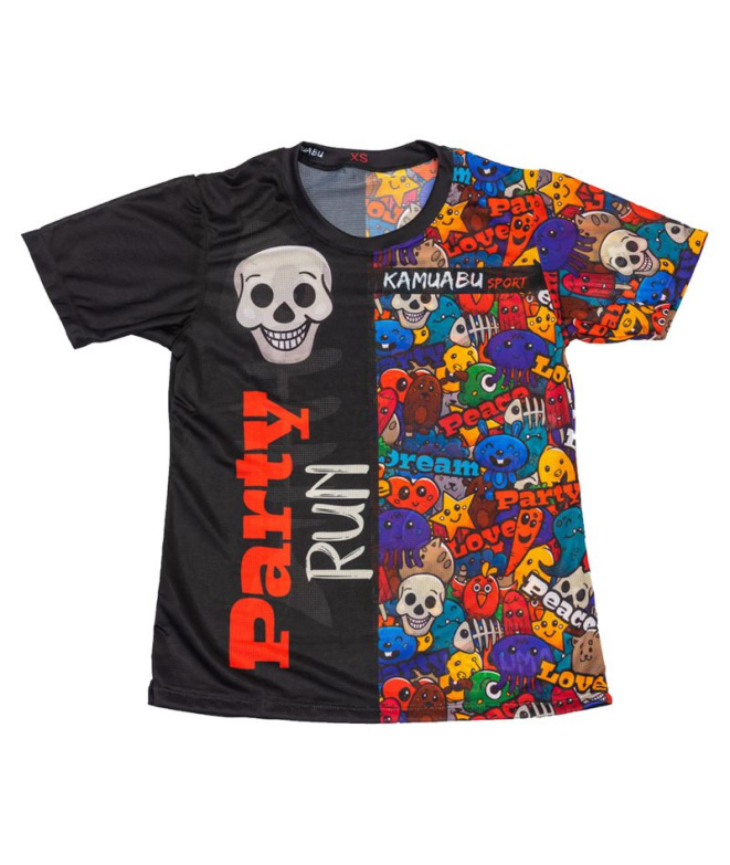 Camiseta Running Kamuabu Partyrun 90Gr Mulher
