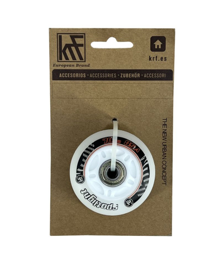 Ruedas de luces KRF Spotlight LED 70 mm 85A Blanco