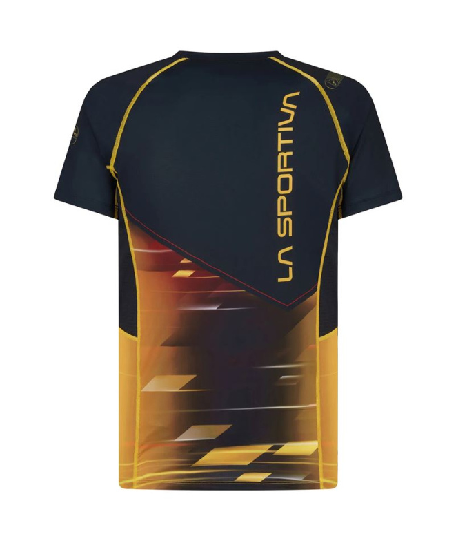 Camiseta negra de trail La Sportiva Wave Homem