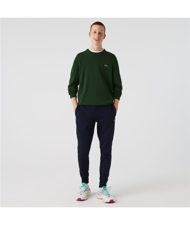 Pantalons longs Lacoste Coton Éco Homme Bleu foncé