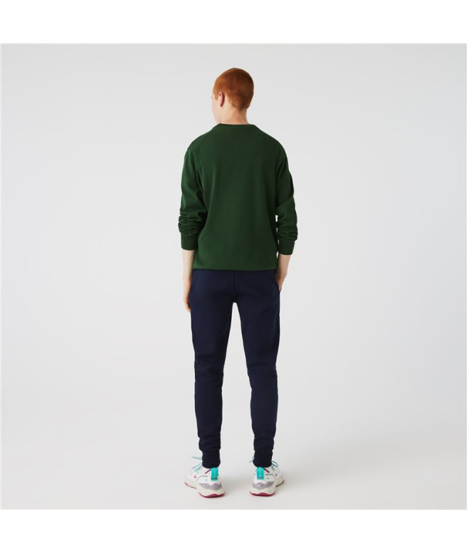 Pantalons longs Lacoste Coton Éco Homme Bleu foncé