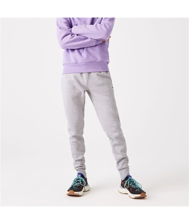 Pantalons longs Lacoste Coton Éco Homme Gris