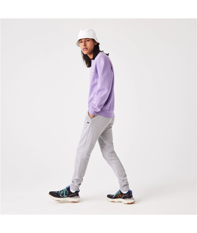 Pantalons longs Lacoste Coton Éco Homme Gris