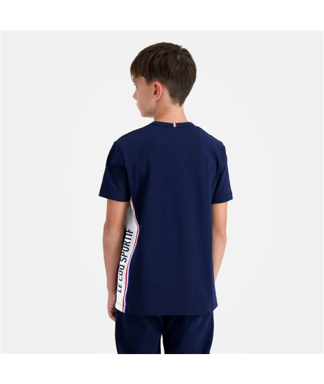 T-shirt Le Coq Sportif N°1 Tricolore Bleu Enfant