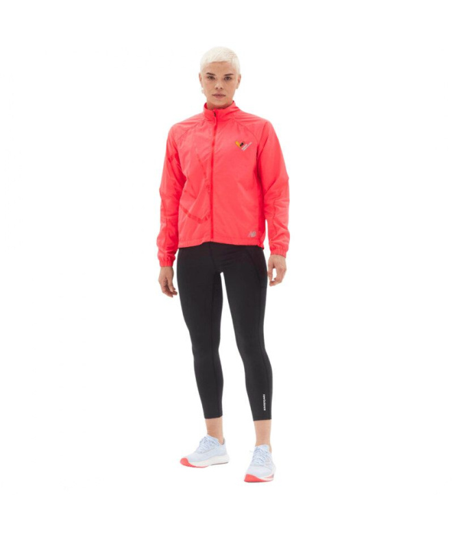 Veste New Balance Imprimé Impact Run orange Femme