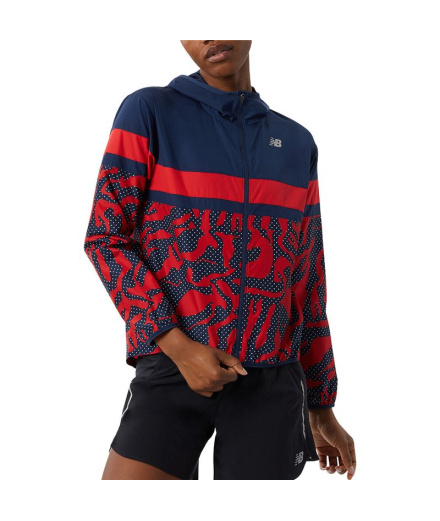 Casaco de running New Balance Printed Accelerate vermelho...