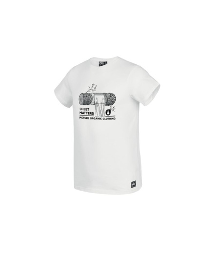 T-shirt Picture Log-Tee Homme White