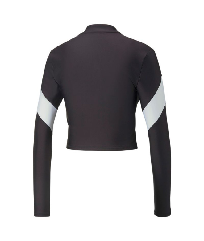Camiseta Corta Puma Fit Eversculpt 1/4 Mulher Bk